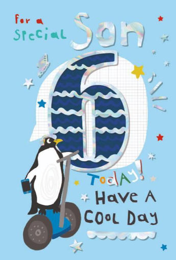 Picture of SON 6 TODAY BIRTHDAY CARD